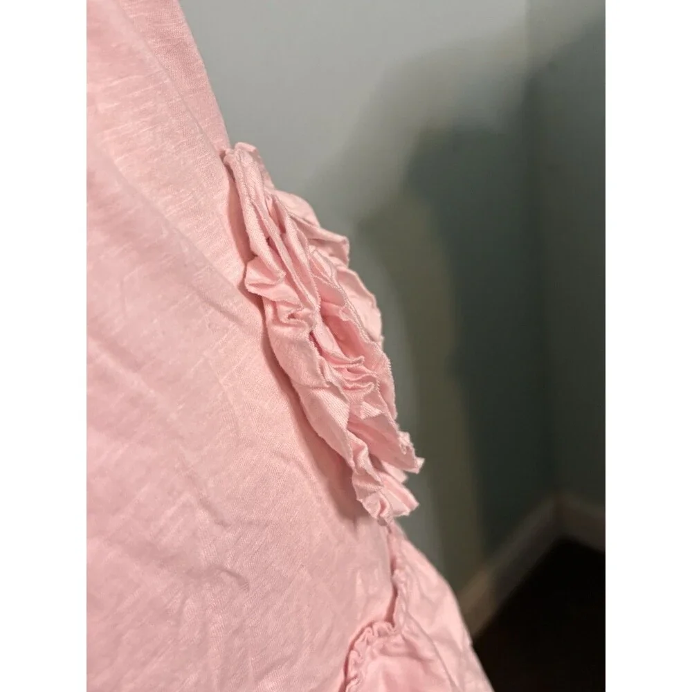 New Old Navy Girls Pink 3D Rose Ruffle Tunic 100% Cotton size XL 14